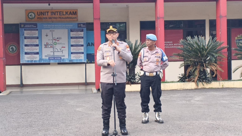Polsek Metro Penjaringan Gelar Apel Sabuk Kamtibmas, Libatkan 100 Personel Jaga Kondusivitas Wilayah