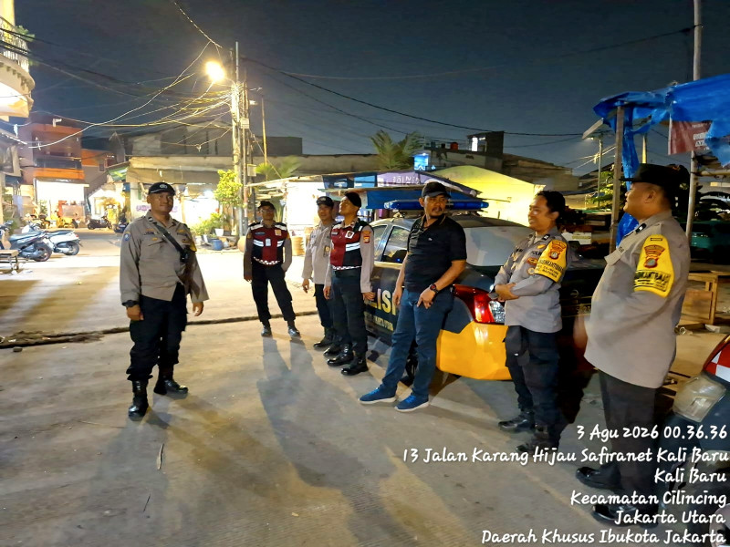 Polsek Cilincing Intensifkan Patroli KRYD, Antisipasi Tawuran dan Kejahatan Jalanan di Jakarta Utara