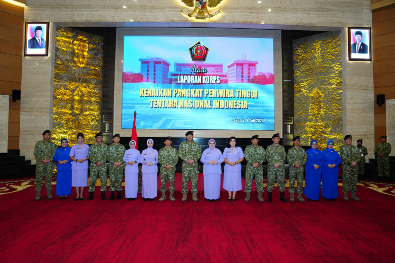 Irjen TNI Pimpin Laporan Korps Kenaikan Pangkat 105 Pati TNI