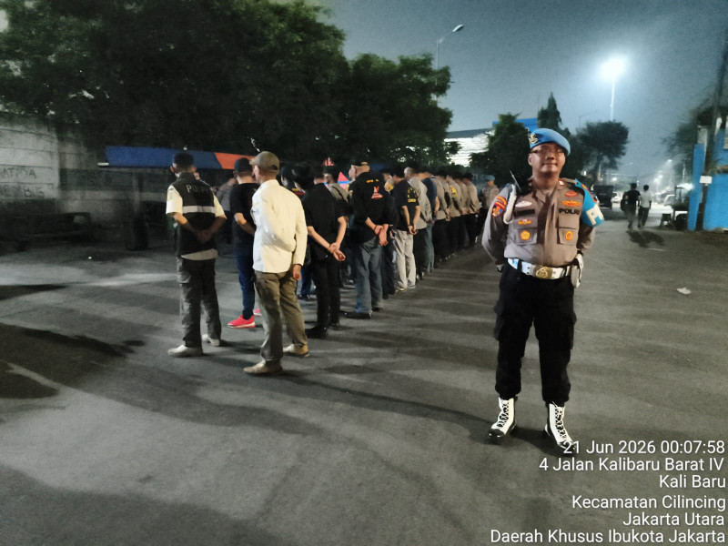 Polsek Cilincing Gelar KRYD dan Razia Stasioner, Antisipasi Tawuran hingga Curanmor