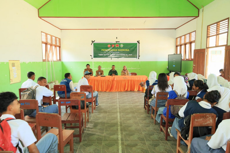 Selamatkan Masa Depan Bangsa, Satgas TMMD ke-129 Kodim 1505/Tidore Gelar Penyuluhan Bahaya Narkoba