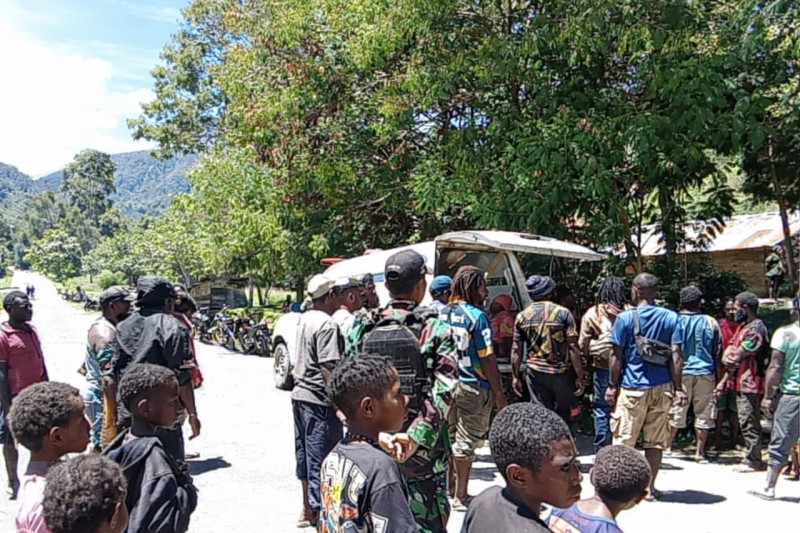 Koramil 1714-01/ILU Lakukan Penjemputan Jenazah oleh Aparat Gabungan TNI dan Polri Distrik ILU