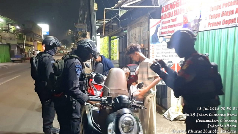 Polsek Cilincing Patroli KRYD, Sasar Titik Rawan Tawuran dan Kejahatan Jalanan di Jakarta Utara