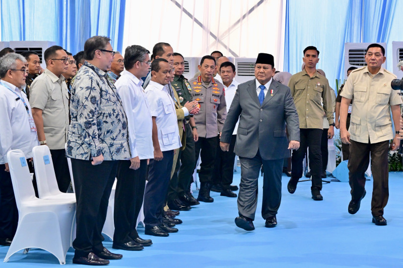 Panglima TNI Dampingi Presiden RI Saksikan Penyerahan Denda Administratif dan Penyelamatan Keuangan Negara Tahap VI