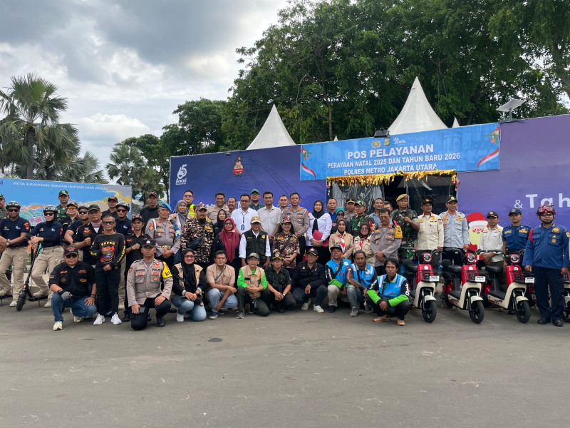 Polda Metro Jaya Tinjau Pos Pelayanan Natal dan Tahun Baru di Ancol