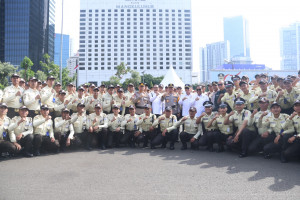 Kapolda Metro Jaya Pimpin Apel Pengamanan Swakarsa Jelang Nataru