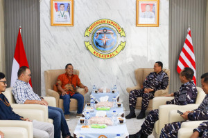 Komandan Kodaeral l Terima Audiensi Senior Manager PT PLN Nusantara Power UP Belawan