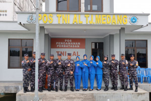 Berbagi di Ujung Negeri, Pangkalan TNI Angkatan Laut Dumai Gelar Bhakti Sosial di Pos Pengamanan Perbatasan Pulau Terluar