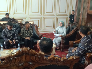 Komandan Lanal Bandung Laksanakan Courtesy Call Ke Pemda Kabupaten Pangandaran
