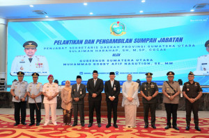 Wadan Kodaeral l Hadiri Pelantikan dan Sumpah Jabatan Penjabat Sekretaris Daerah Sumut
