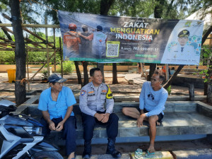 Bhabinkamtibmas Pulau Lancang Ajak Warga Jaga Kamtibmas dan Sukseskan Operasi Ketupat 2026