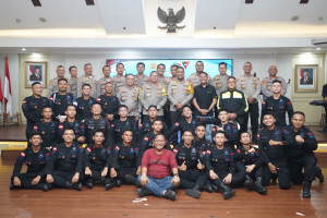 Kapolres Metro Jakarta Utara Syukuran HUT Ke 80 Korps Brimob di Aula Wira Satya