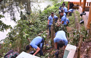 Aksi Peduli Lingkungan, Lanud Iswahjudi Bersihkan Telaga Sarangan