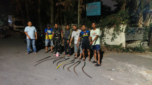 Aksi Cepat Polsek Tangerang Gagalkan Dugaan Tawuran, Delapan Celurit Diamankan