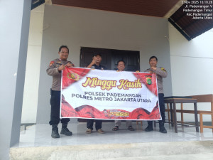 Polsek Pademangan Gelar Kegiatan Minggu Kasih di Gereja GKPS Ajak Warga Jaga Keamanan Lingkungan