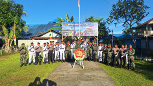 Sinergitas Lanal Simeulue Laksanakan Upacara Ziarah Nasional dan Tabur Bunga Dalam Rangkaian HUT Ke 80 TNI Tahun 2025