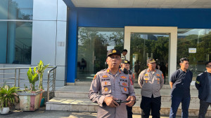 Polsek Koja Gelar Apel Pengamanan Aksi Buruh FSBPI di Jakarta Utara