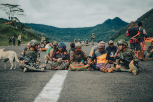 Amankan Aktivitas Ekonomi Warga, Satgas Ops Damai Cartenz-2026 Perkuat Rasa Aman di Kiwirok, Pegunungan Bintang
