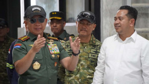 Panglima TNI Tinjau Pembangunan Fasilitas Latihan Multidimensi di Pusdiklat Kopassus Batujajar