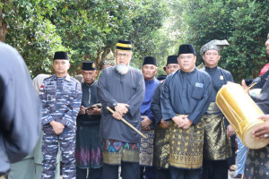 Danlanal Bintan Hadiri Kenduri Merohom Bukit Batu, Jaga Tradisi dan Budaya Bangsa sebagai Fondasi Pertahanan