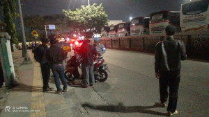 Polsek Tanjung Priok Patroli KRYD, Amankan Dua Pemuda dan Motor Tanpa Dokumen di Terminal Bus