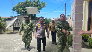 Pastikan Keselamatan Warga, Dandim 0205/TK Tinjau Aktivitas Gunung Sinabung