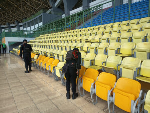 Jelang Kick Off Bekasi FC Vs PSPS, Gegana Brimob PMJ Sterilisasi Stadion