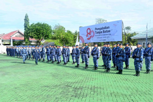 Teguhkan Semangat Pengabdian, Lanud Sjamsudin Noor Gelar Upacara Peringatan HUT ke-80 TNI AU Tahun 2026