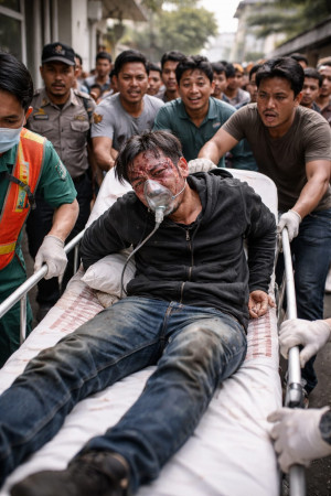 Dua Pelaku Pencuri Motor Babak Belur Ditangkap Warga di  Rawa Badak Utara Koja