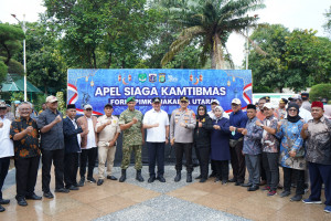 Forkopimko Jakarta Utara Gelar Apel Siaga Kamtibmas Bersama Potmas, Perkuat Pengamanan Ramadhan Hingga Idul Fitri
