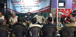 Ngopi Kamtibmas Polsek Koja, Wujudkan Keamanan dan Kebersamaan Warga Lagoa