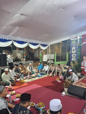 Kapolsek Bekasi Barat Hadiri Tasyakuran Malam Kemerdekaan RI Ke-81 di Bintara