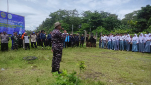 Lanal Bandung Bersama Dinas Kelautan dan Perikanan Provinsi Jawa Barat Laksanakan Penanaman Mangrove di Wilayah Pesisir Pantai Selatan Jawa Barat