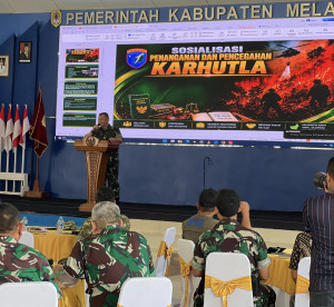 TNI Intensifkan Penyuluhan Pencegahan Karhutla di 11 Kecamatan Kabupaten Melawi, Kalbar