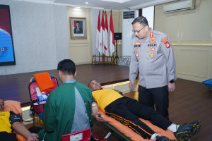 Polres Metro Jakarta Utara Gelar Donor Darah, Wujud Kepedulian Sosial di Hari Bhayangkara ke - 80