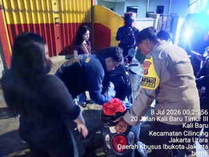 Patroli KRYD Polsek Cilincing Sisir Titik Rawan Tawuran dan Kejahatan Jalanan, Situasi Kamtibmas Tetap Kondusif