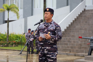 Perkuat Karakter Prajurit Jalasena Samudera, Pangkalan TNI AL Dumai Gelar Upacara Bendera 17 Desember