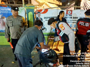 Polsek Cilincing Gelar Apel KRYD dan Patroli Jaga Jakarta+, Antisipasi Tawuran hingga Curanmor