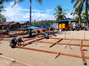 Masuk Hari Kedua TMMD Ke-128, Personel Satgas Kejar Progres Sasaran Fisik