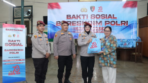 Bakti Sosial Bareskrim Polri Sambut HUT Reserse ke 78 di Jakarta Pusat