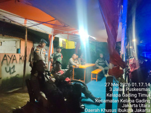 Polsek Kelapa Gading Gelar KRYD Malam Hari, Satu Pengguna Sabu Diamankan