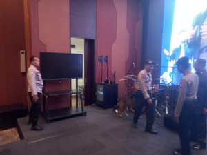 Sterilisasi Pastikan Gereja GBI Gilgal Center, Polsek Metro Penjaringan Pastikan Keamanan Ibadah Kamis Putih