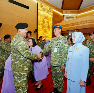 Irjen TNI Pimpin Upacara Laporan Korps Kenaikan Pangkat 54 Perwira Tinggi TNI