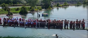 Jembatan Gantung Garuda Sungai Paniki Resmi Digunakan, Warga Desa Bonda: Terima Kasih Presiden!