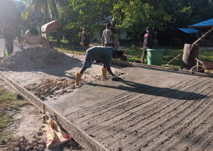 Pengecoran Jalan TMMD Ke-129 Kodim 1807/Sorong Selatan Rampung 100 Persen, Wujud Nyata Pengabdian TNI untuk Kesejahteraan Masyarakat