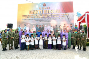 Ketua Umum Dharma Pertiwi Pimpin Kegiatan Bakti Sosial di Bekasi