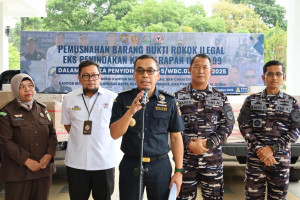 Langkah Tegas Jaga Kedaulatan Negara, Pangkalan TNI AL Dumai dan Bea Cukai Riau Buktikan Komitmen Bersama Lawan Rokok Ilegal