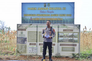 Polres Metro Tangerang Kota Panen Jagung di Batuceper, Dukung Swasembada Pangan