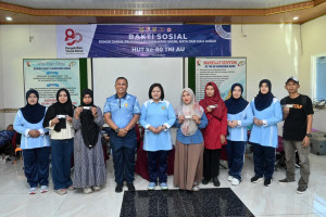 Wujud Kepedulian Kepada Rakyat Banua, Lanud Sjamsudin Noor Gelar Layanan Kesehatan Gratis dan Bazar Murah