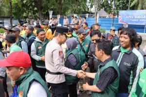 Polres Kepulauan Seribu Gelar Simulasi Sispam Mako dan Sispamkota, Kapolres Tekankan Kesiapsiagaan Personel